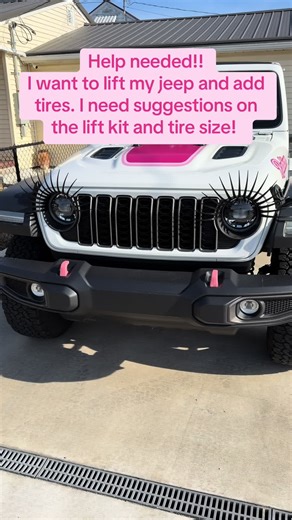 Need help with a lift kit. Pros and cons. Where do I purchase. What’s a good brand? What size lift and tires do I need? #jeep #jeeplife #barbie #jeepgirl #barbiegirl @Jeep