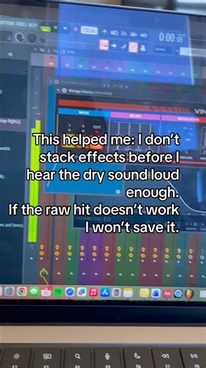 This helped: I don’t stack effects before I hear the dry sound.If it doesn’t work I won’t save it.