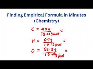 Finding Empirical Formula in Minutes (Chemistry)