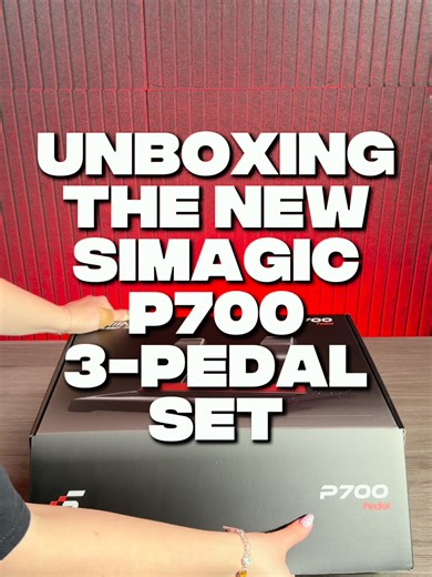 Unboxing the new SIMAGIC P700 3-pedal setup 👀 Would you run a clutch in your setup? 🏁 #SimPedals #SimRacing #SimRig #Simagic #RacingSimulator