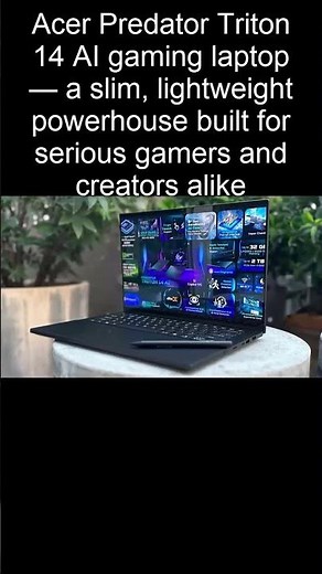 Acer's New Predator Laptops: Gaming Power Meets AI Magic! Meet Acer Predator Triton 14 AI Laptop