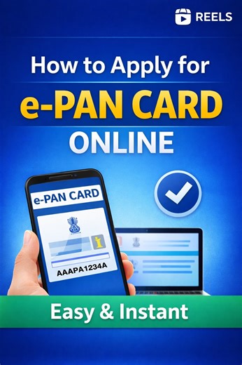 In this video, we explain how to apply for an e-PAN Card online step by step using Aadhaar. An e-PAN is a digitally issued PAN card that can be generated instantly without submitting physical documents. This process is officially provided by the Income Tax Department and is completely paperless. ✅ What You’ll Learn in This Video: ✔ What is an e-PAN Card ✔ Who can apply for e-PAN ✔ Aadhaar-based PAN application process ✔ Step-by-step e-PAN apply online ✔ How to download e-PAN Card ✔ Difference be