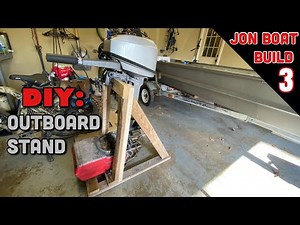 DIY Outboard Motor Stand using Scrap Wood | Jon Boat Build