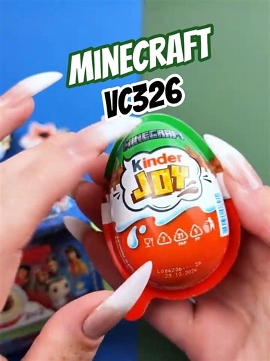 Kinder Joy Minecraft Surprise Egg Unboxing VC326 Nether Portal with Wither Skeleton!