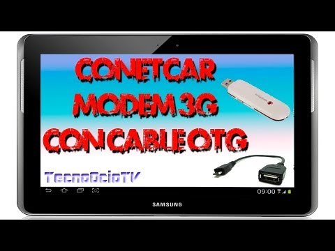 COMO CONECTAR MÓDEM USB A TABLET CON CABLE OTG