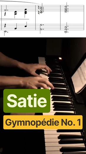 Erik Satie - Gymnopédie No. 1 #classicmusic #piano #pianorelaxing #sheetmusic