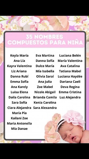 35 Lindos nombres para niñas