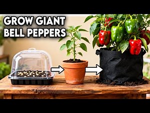 The BEST Way To Grow Bell Peppers From Seed┃0 - 4 Months of Growth