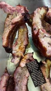 Smoked some baby back ribs on my Traeger grill came out fantastic #traegergrills #smokingmeat #smoke