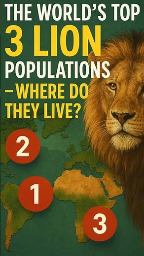 The World’s Top 3 Lion Populations—Where Do They Live?