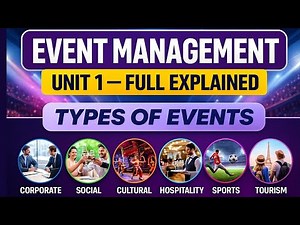 Event Management (unit 1 Introduction to Event), SEC Bcom 1st semester chapter 1 what is Event