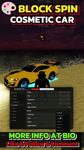 Block Spin Free Cosmetic 🎨#blockspin #robloxscript