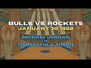 Michael Jordan vs. Hakeem Olajuwon: Highlights from their 1992 Showdown #nba #goat #basketball