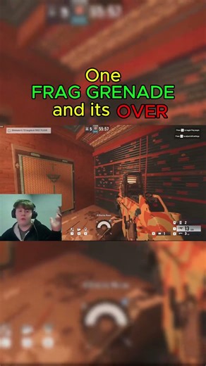 (one frag grenade and its all over bro) #comedy #r6le #memes #r6sace #videogamememes