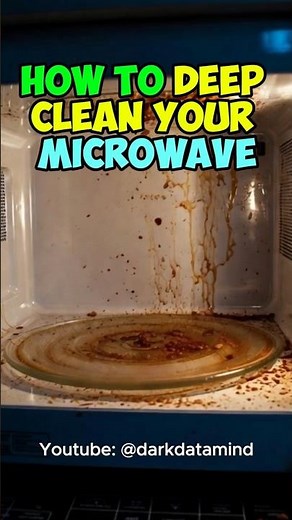 How to Clean Your Microwave #MicrowaveCleaning #CleaningHacks #KitchenCleaning #HomeCleaning