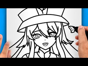 HOW TO DRAW HU TAO (EASY HU TAO DRAWING)