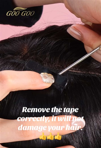 How to Remove Tape in Hair Extensions Without Damage