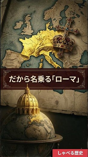 神聖ローマ帝国、なぜ“ローマ”を名乗ったのか？#ほぼファンタジー#神聖ローマ帝国 #ローマ帝国 #オットー1世#世界史 #歴史解説 #ヨーロッパ史 #教皇 #皇帝#歴史ショート #雑学
