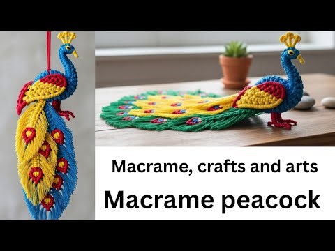 macrame peacock/#macrame peacock wall hanging (part-2)/#macrame/#shorts/#short/#diy/#yt/#ytshorts