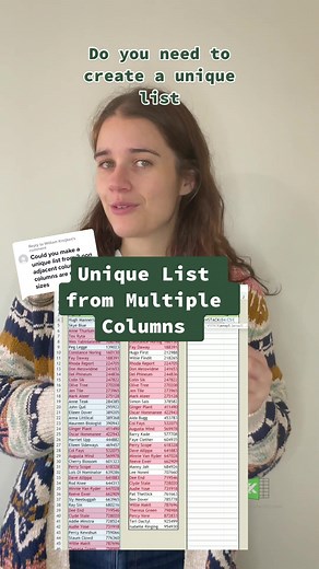 Replying to @William Kreijkes How to easily get a unique lost from multiple columns (or sources) within excel using only two functions. Note: this is only available in Excel 365 or Excel for Web. 💾 Don't forget to save this post for future reference. 🌐 Link to FREE TikTok workbooks in bio #Excel #exceltips #exceltricks #exceltok #spreadsheets #workhacks #finance #learnexcelontiktok #tutorial #corporate #exceltutorial #excelshortcuts #excelwithk #vstack #unique #removeduplicates Learn Excel | E