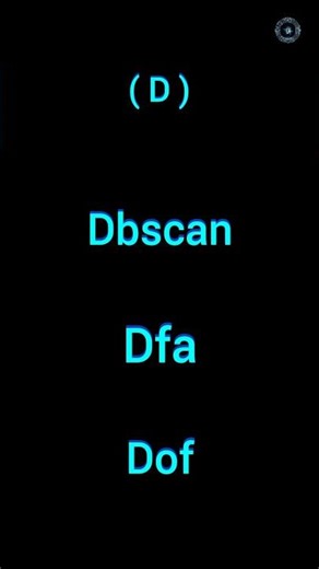 Dbscan | Dfa | Dof | the fast enter #shorts