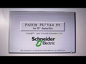 PLC programming PL7 PRO v4.4 Setup in XP licence free. PLC programming tutorial.