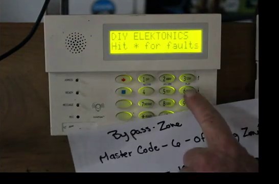 Safewatch 3000/Ademco Vista how to bypass a open zone