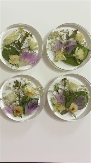 Stunning Resin Coasters from Bridal Bouquets