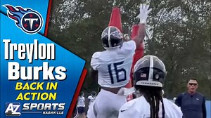 Titans WR Treylon Burks returns to practice from injury with style