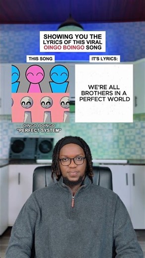 Showing You The Lyrics Of This Viral Song: We're all brothers in the perfect world #shorts
