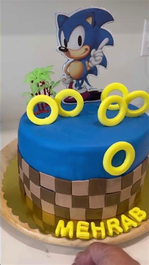 Sonic the Hedgehog theme cake |Cake|cake design |cake decorating |customised cake|shorts feed|shorts