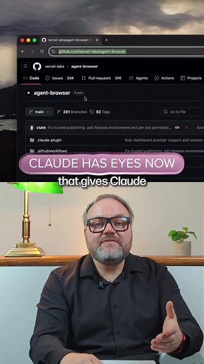Save this video to try it later Vercel Agent Browsers gives Claude real browser vision with 15x fewer tokens, making AI browser automation faster, smarter, and way more scalable than screenshot-heavy tools. A huge AI workflow upgrade for anyone tracking Claude, browser agents, and the latest AI automation breakthrough. #vercel #agentbrowsers #claudeai #browserautomation #aiagents