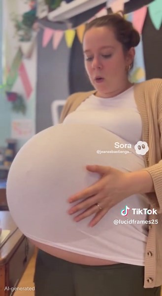 Baby is moving a lot #pregnant #pregnancy #bellyexpansion #pregnantbelly #babybump