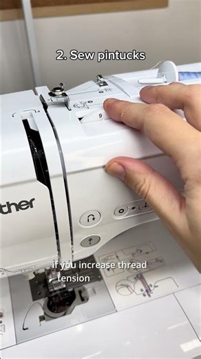 4 ways how to use twin needle🤩 #BrotherSewing #AtYourSide #BrotherAtYourSide