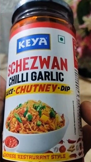 Keya Schezwan Chilli Garlic Sauce | Unboxing & Review #shorts #review #keya #spicy #viral #chutney