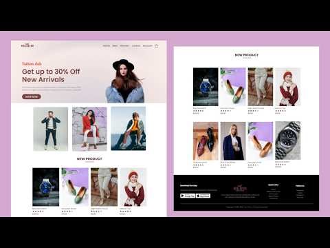 Responsive Ecommerce Website Using HTML & CSS | Responsive Website Using HTML CSS