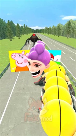 SIZE EVOLUTION OF ROBLOX HUGNRY RUMI & PEPPA PIG & SONIC WORM IN HIGHWAY ! Garry`s Mod