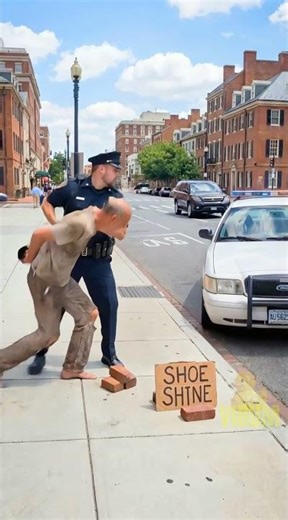 The Police Arrested The Shoe Shiner For An Unbelievable Surprise #shorts #kindness