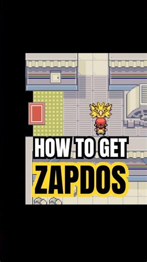 HOW TO CATCH ZAPDOS ⚡️ Pokemon Fire Red & Leaf Green | Full Zapdos walkthrough #shorts
