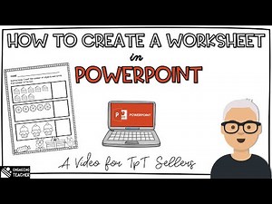 How to Make a Worksheet in PowerPoint for TpT Sellers (and save as a pdf)