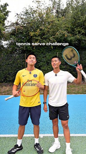 Tennis serve challenge 😎🎾 | Dylan Gee