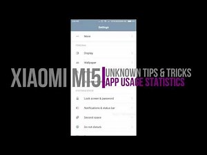 Hidden App Usage Statistics in Xiaomi Mi phones with MIUI 8 (secretly check last used apps)