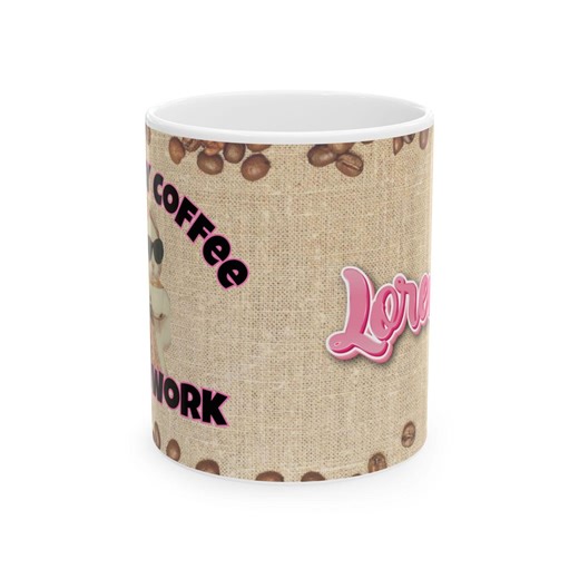 First Coffee Then Work Mug, Personalized Name Cup, Funny Coffee Lover Gift for Workdays, Busy Mornings & Caffeine Fans, Lovers for Coffee - Etsy