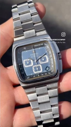 1970’s Vintage Zenith El Primero “TV Screen” Chronograph Watch