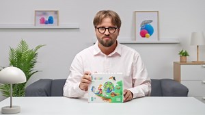 Hey Clay Animals - Claymate Rabbit - Colorful Modeling Air Dry Clay for Kids - Air Dry Clay Kit 3 Cans with Fun Interactive App