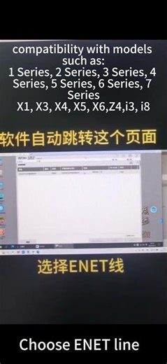Cabo Ethernet OBDII RJ45 para BMW Série F/G ESYS INPA ISTA ICOM