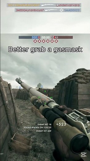 When I Fire The Livens Projector #battlefield1 #battlefield #gaming #bf1