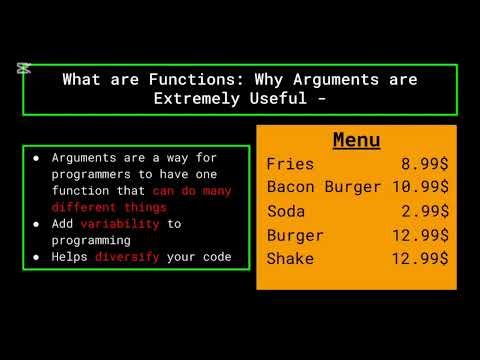 Lesson 13 What are Functions
