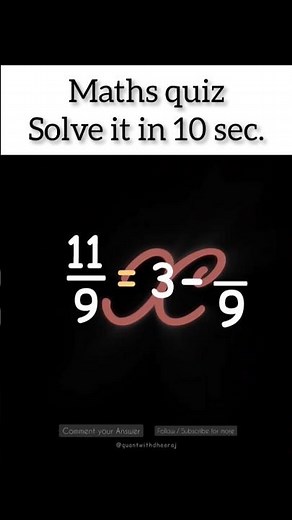 Find the value of denominator x | Daily Quant Question | #mathchallenge #quant #mathshorts
