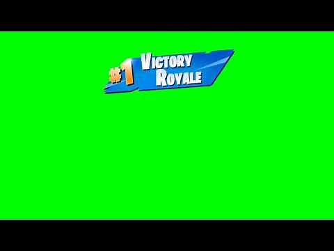 Fortnite Victory Royale | Green Screen
